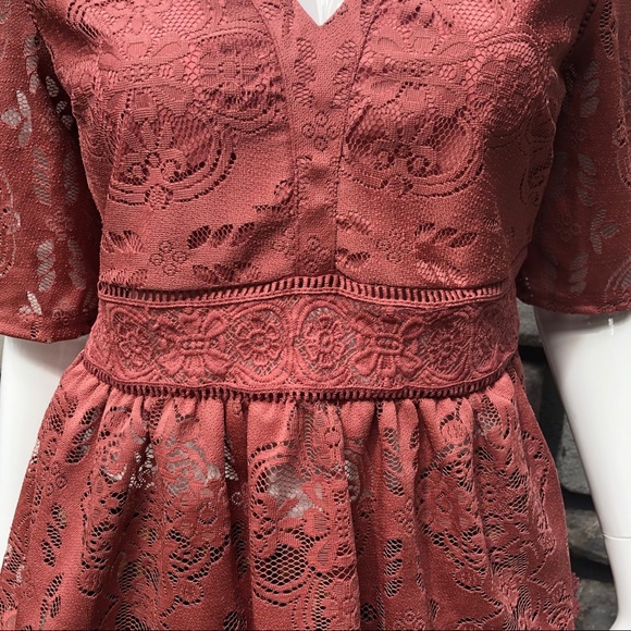 Anthro Blue Tassel Mae Peplum Top Pink/Rose NWT M - Picture 5 of 8